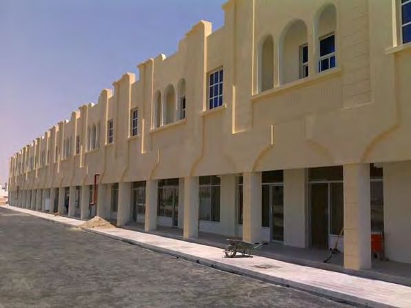 Arcaded commercial frontage
