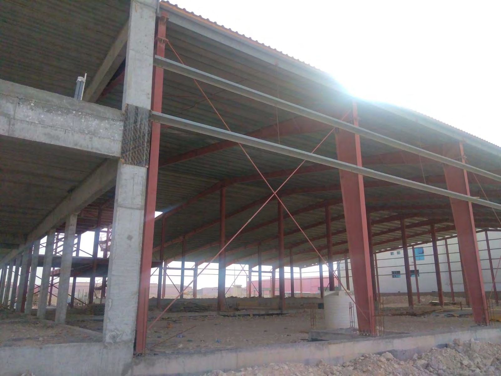 Steel portal frame